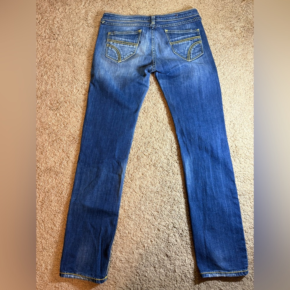 Vigoss Women’s 11 Blue Denim Jeans Low Rise Straight‎ Leg - Picture 8 of 10